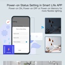 A2ZWORLD Interruttore Da Incasso Scatola 503, Touch Bianco, WIFI 2.4G Matter, TUYA, Smart Life,Apple Home, Google Home, Alexa, SmartThings, 10A, AC 90-250V, 50/60HZ, 120X72X38mm, IP20,Disponibili 1,2,3 Tasti - MMC7851W