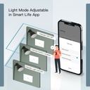 A2ZWORLD Interruttore Da Incasso Scatola 503, Touch Bianco, WIFI 2.4G Matter, TUYA, Smart Life,Apple Home, Google Home, Alexa, SmartThings, 10A, AC 90-250V, 50/60HZ, 120X72X38mm, IP20,Disponibili 1,2,3 Tasti - MMC7851W