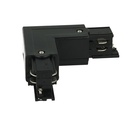 Connettore Giunto Forma L Sinistro Colore Nero Per Barra Sistema Binario Trifase CB40203