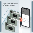 A2ZWORLD Interruttore Da Incasso Scatola 503, Touch Nero, WIFI 2.4G Matter, TUYA, Smart Life,Apple Home, Google Home, Alexa, SmartThings, 10A, AC 90-250V, 50/60HZ, 120X72X38mm, IP20,Disponibili 1,2,3 Tasti - MMC7851B