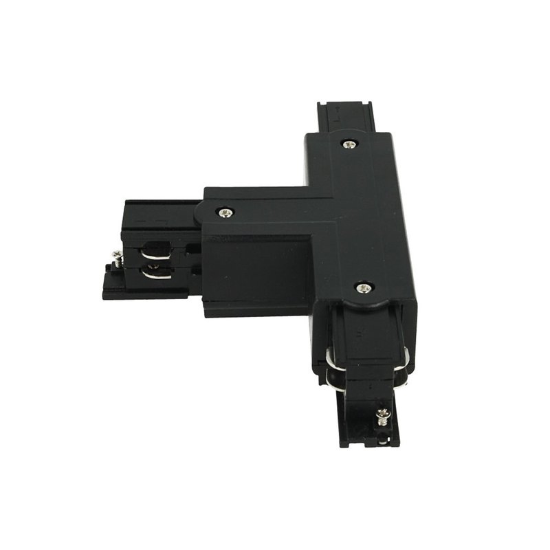 Connettore Giunto Forma T Sinistro Colore Nero Per Barra Sistema Binario Trifase CB40203