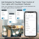 A2ZWORLD Interruttore Da Incasso Scatola 503, Touch Nero, WIFI 2.4G Matter, TUYA, Smart Life,Apple Home, Google Home, Alexa, SmartThings, 10A, AC 90-250V, 50/60HZ, 120X72X38mm, IP20,Disponibili 1,2,3 Tasti - MMC7851B