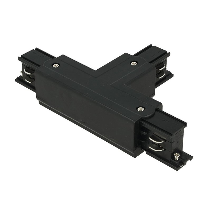 Connettore Giunto Forma T Sinistro Colore Nero Per Barra Sistema Binario Trifase CB40203