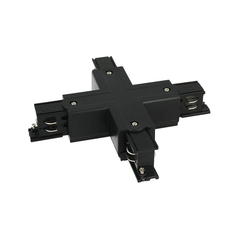 Connettore Giunto Forma X Colore Nero Per Barra Sistema Binario Trifase CB40203
