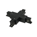 Connettore Giunto Forma X Colore Nero Per Barra Sistema Binario Trifase CB40203