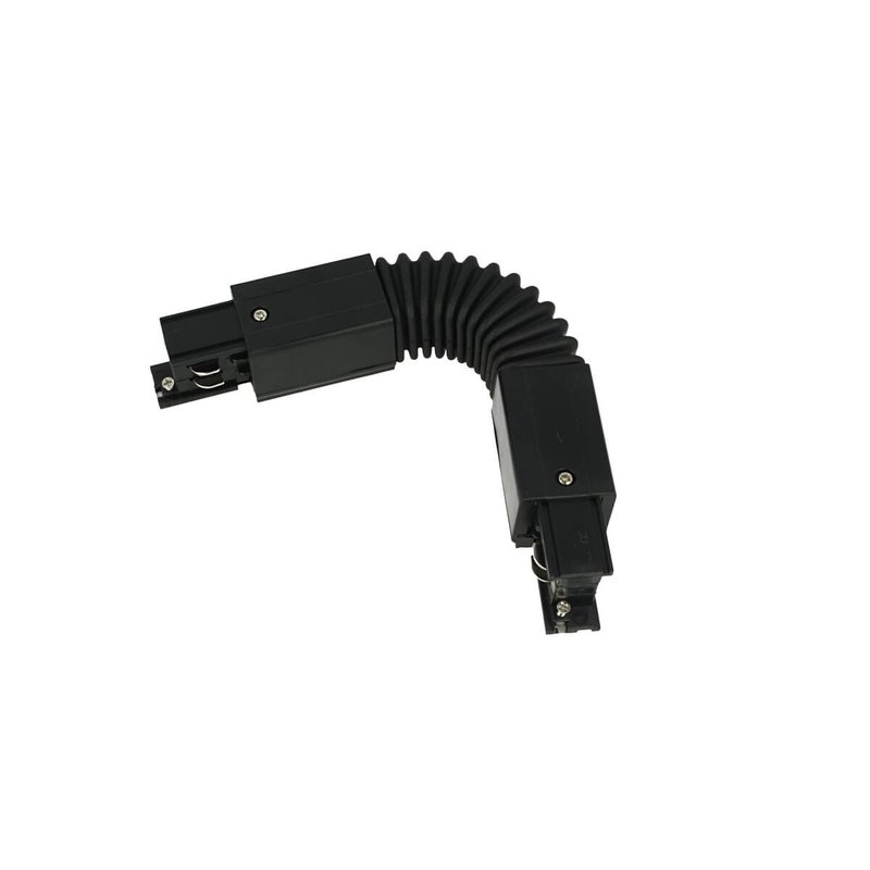 Connettore Giunto Curvabile Forma L Colore Nero Per Barra Sistema Binario Trifase CB40203