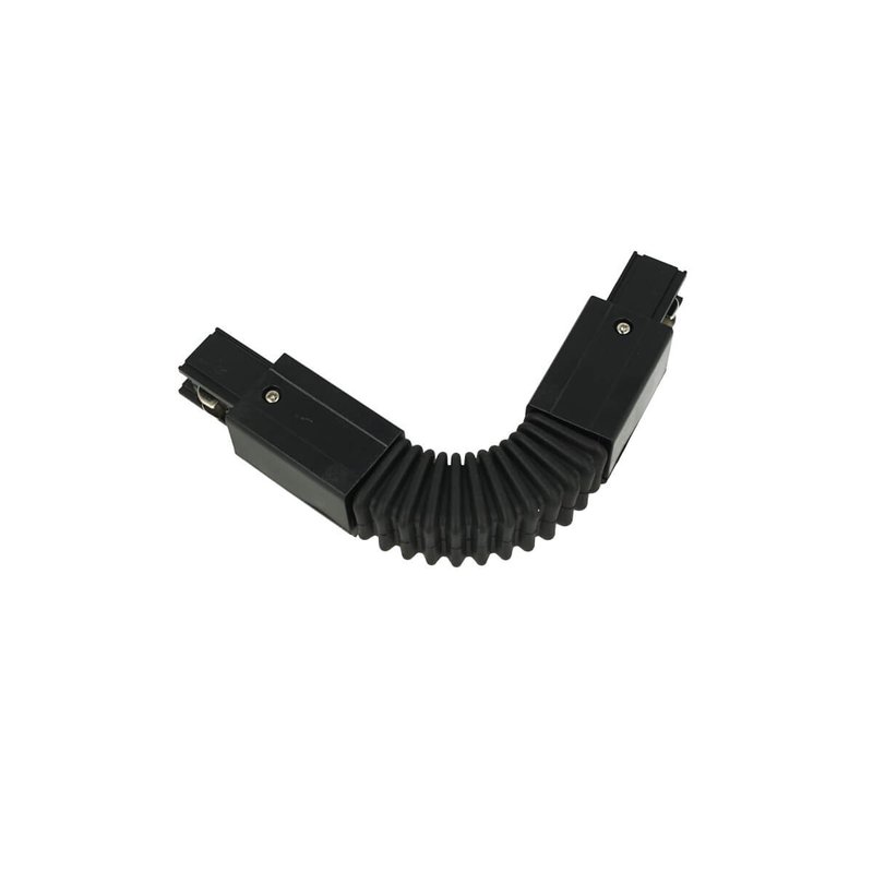 Connettore Giunto Curvabile Forma L Colore Nero Per Barra Sistema Binario Trifase CB40203