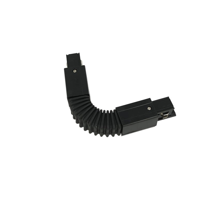 Connettore Giunto Curvabile Forma L Colore Nero Per Barra Sistema Binario Trifase CB40203