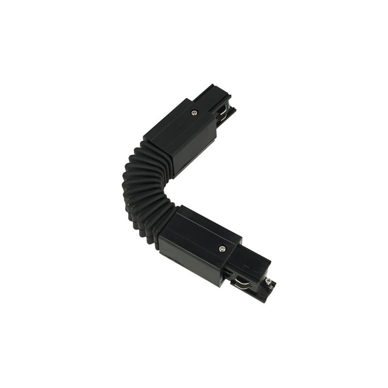 Connettore Giunto Curvabile Forma L Colore Nero Per Barra Sistema Binario Trifase CB40203
