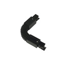 Connettore Giunto Curvabile Forma L Colore Nero Per Barra Sistema Binario Trifase CB40203