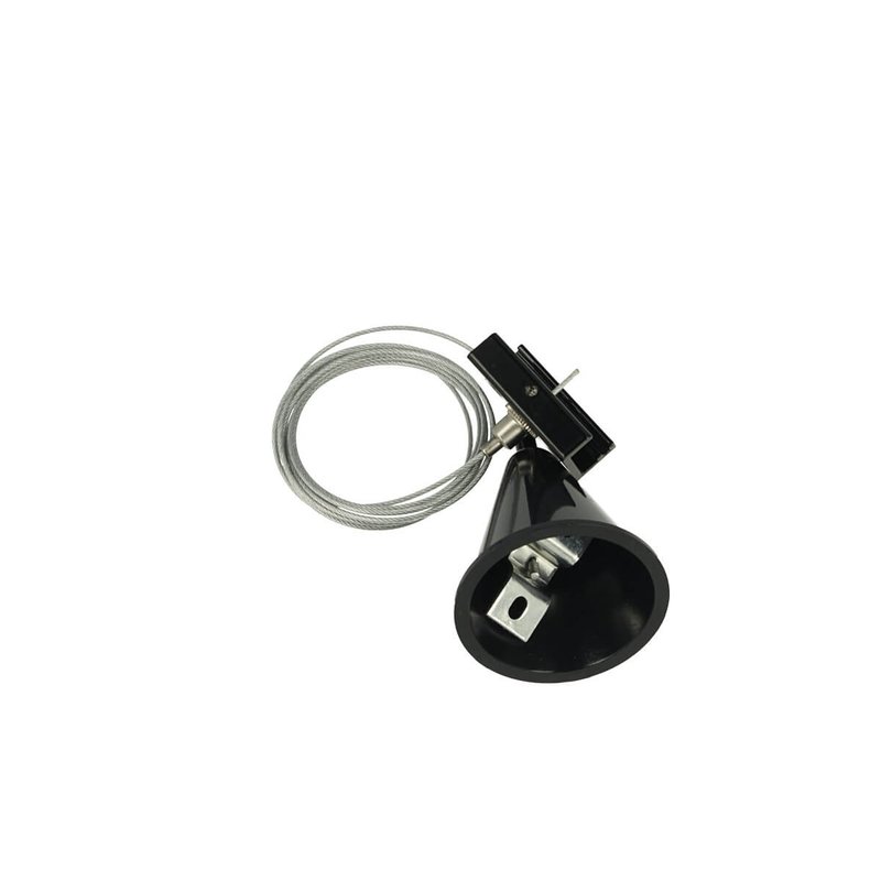 Kit Cavo Sospensione Per Binario Trifase Colore Nero Filo Da 150cm Per Un Lato CB40203