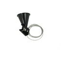 Kit Cavo Sospensione Per Binario Trifase Colore Nero Filo Da 150cm Per Un Lato CB40203