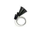 Kit Cavo Sospensione Per Binario Trifase Colore Nero Filo Da 150cm Per Un Lato CB40203