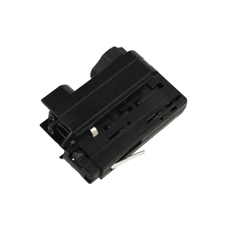 Testa Alimentazione Del Faro Led Colore Nero Con Morsetti Per Binario Trifase CB40203