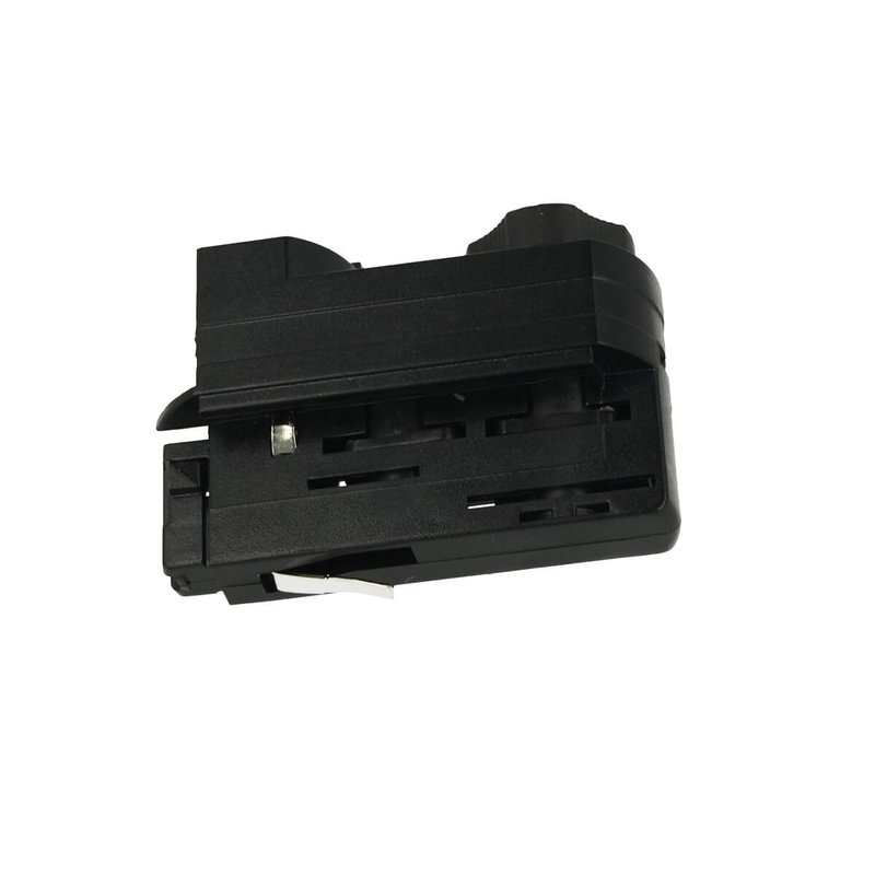 Testa Alimentazione Del Faro Led Colore Nero Con Morsetti Per Binario Trifase CB40203