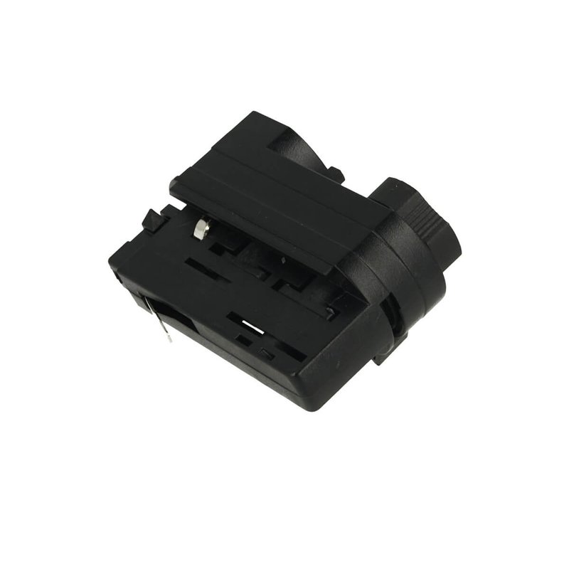 Testa Alimentazione Del Faro Led Colore Nero Con Morsetti Per Binario Trifase CB40203
