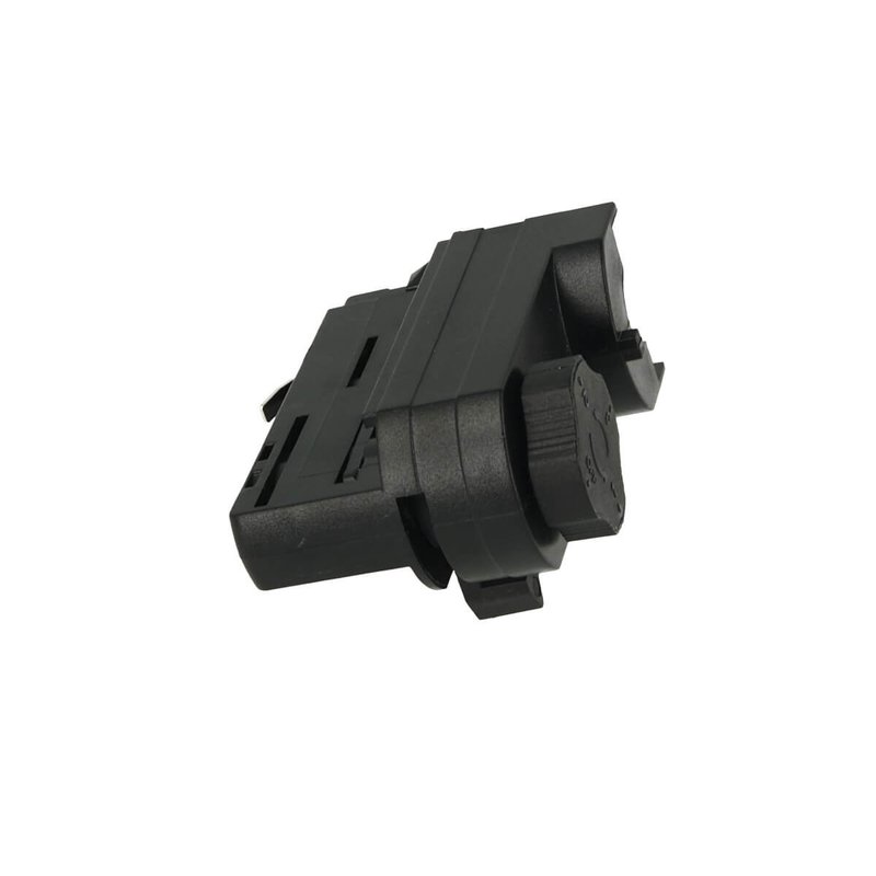 Testa Alimentazione Del Faro Led Colore Nero Con Morsetti Per Binario Trifase CB40203