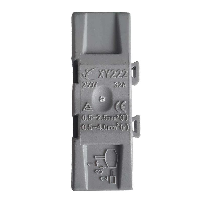 10 Morsetti Elettrici Rapidi con Leva Connettori Compatti per Fili Elettrici 1P 2P 3P - XY2222X