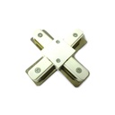 Giunto a X Connettore Per Binario Dei Faretti Led Modello X Colore Bianco Per Mono Fase