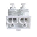 10 Morsetti a Molla Rapidi Doppio Click Bianco per Cavi e Morsettiera a Vite 2P 3P 4P 5P - XY2022X