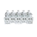 10 Morsetti a Molla Rapidi Doppio Click Bianco per Cavi e Morsettiera a Vite 2P 3P 4P 5P - XY2025X