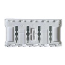 10 Morsetti a Molla Rapidi Doppio Click Bianco per Cavi e Morsettiera a Vite 2P 3P 4P 5P - XY2025X