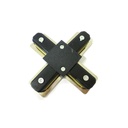 Giunto a X Connettore Per Binario Dei Faretti Led Modello X Colore Nero Per Mono Fase