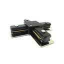 Giunto a X Connettore Per Binario Dei Faretti Led Modello X Colore Nero Per Mono Fase