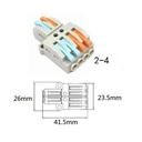 10 Sdoppiatore Elettrico Compatto Connettore Morsetto Elettrico Cavo Connettore 2P-4P 2P-6P 3P-6P 3P-9P - XY2124X
