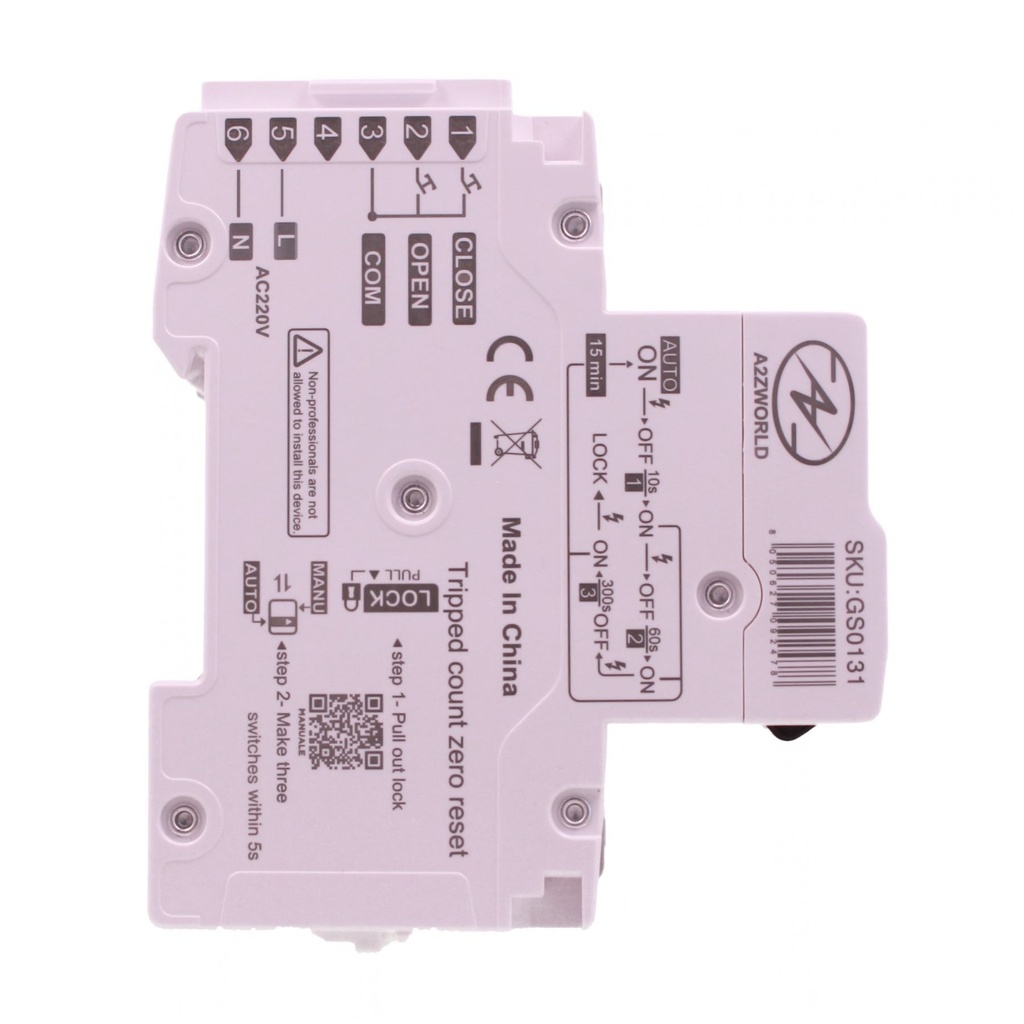 RCCB Interruttore Differenziale Puro Riarmo Automatico, Tipo A-SI Super Immunizzato, 3P+N 4M 10000A 30mA AC 400V IP20 GYL9 Elettromeccanico, Corrente Disponibili 40A 63A 100A - GC14399RA