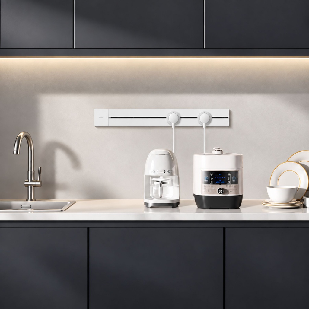 Presa Schuko Tedesco 16A Per Multipresa Da Binario - GN-GS40G-W