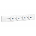 Presa USB-A + USB-C PD 20W Per Multipresa Da Binario, 5V 3A 9V 2.22A 12V 1.67A - GN-GS4Q20WR-W