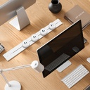 Presa USB-A + USB-C PD 20W Per Multipresa Da Binario, 5V 3A 9V 2.22A 12V 1.67A - GN-GS4Q20WR-W