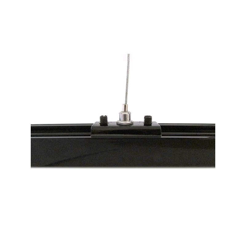 Kit Cavo Sospensione Per Binario Mono Fase Colore Nero Filo 150cm da Un Lato