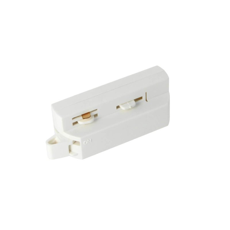 Testa Alimentazione Colore Bianco Per Faro Led Binario Mono Fase CB0070 CB7170 CB7270 CB7370