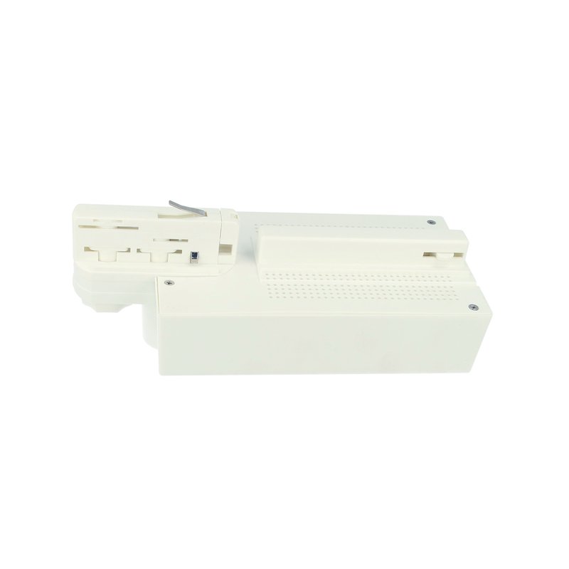Testa Alimentazione Con Box Led Driver Colore Bianco Per Faro Led Binario Trifase per CB40103