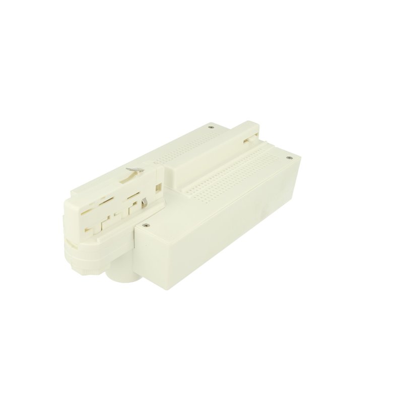 Testa Alimentazione Con Box Led Driver Colore Bianco Per Faro Led Binario Trifase per CB40103