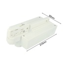Testa Alimentazione Con Box Led Driver Colore Bianco Per Faro Led Binario Trifase per CB40103