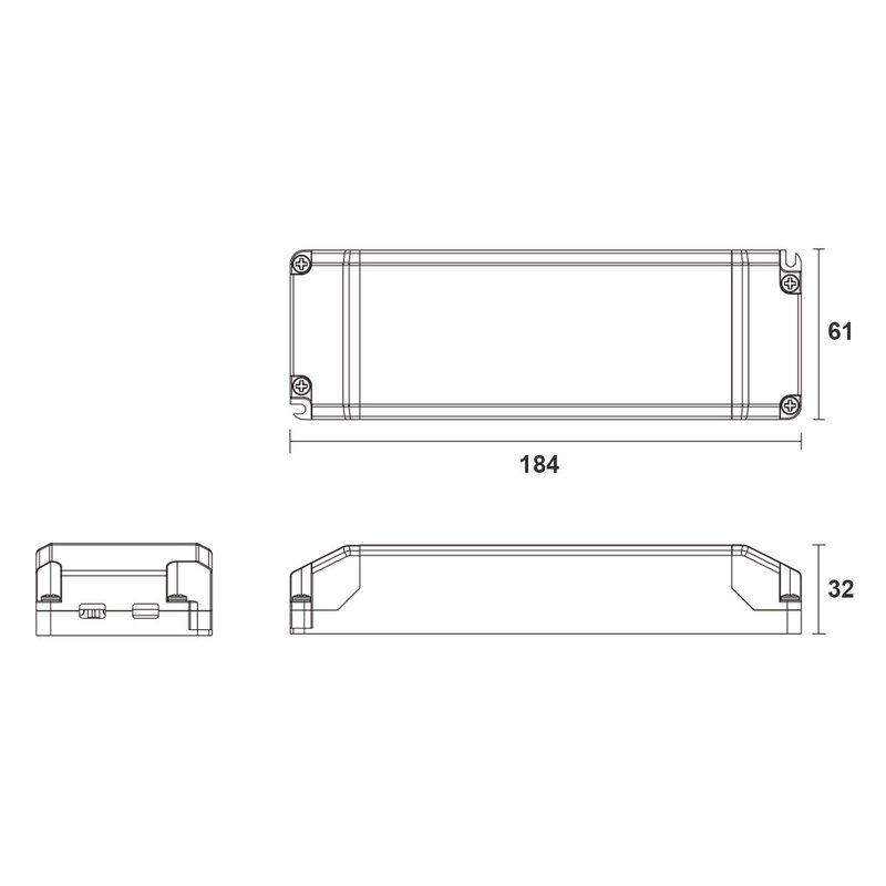 Alimentatore Dimmerabile Con Triac Dimmer Taglio di Fase DC 12V 50W Per Striscia Led 12V DIM12-50
