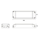 Alimentatore Dimmerabile Con Triac Dimmer Taglio di Fase DC 12V 50W Per Striscia Led 12V DIM12-50