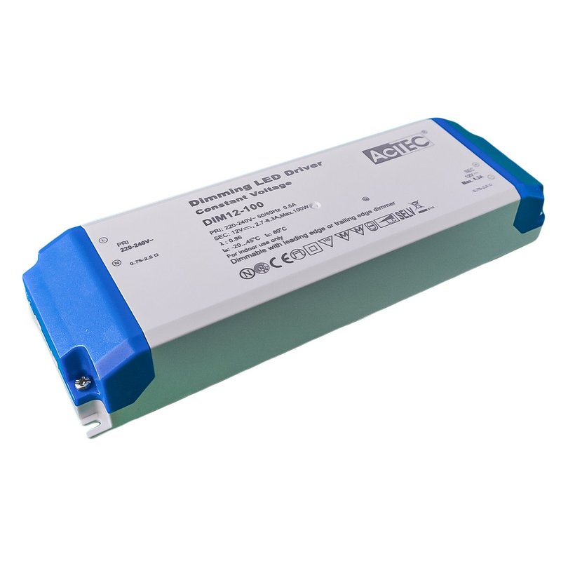 Alimentatore Dimmerabile Con Triac Dimmer Taglio di Fase DC 12V 100W Per Striscia Led 12V DIM12-100