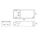 Alimentatore Dimmerabile Con Triac Dimmer Taglio di Fase DC 24V 25W Per Striscia Led 24V DIM24-25