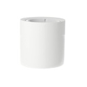 Portafaretto Da Soffitto Rotondo In Gesso Verniciabile Per Lampade GU10 Con Anello In Alluminio Bianco SKU-3667