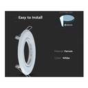 2 PZ Porta Faretti Led GU10 MR16 Rotondo Orientabile Con Molla Colore Bianco SKU-8938