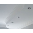 2 PZ Porta Faretti Led GU10 MR16 Rotondo Orientabile Con Molla Colore Nichel Satinato SKU-8939