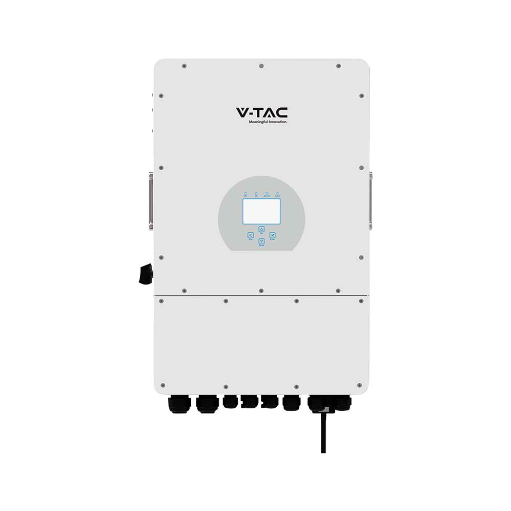 Inverter Fotovoltaico Deye Trifase Ibrido On-Grid/Off-Grid 12kW CEI 0-21 con Schermo LCD Touch a Colori, Smart Meter Integrato, WiFi e TA Inclusi Garanzia 10 Anni IP65 SKU-11543