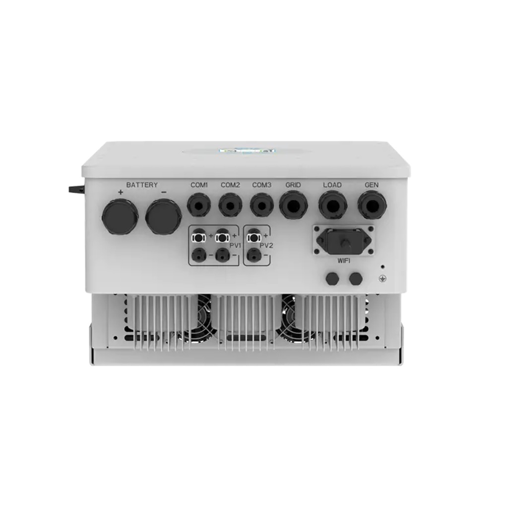 Inverter Fotovoltaico Deye Trifase Ibrido On-Grid/Off-Grid 12kW CEI 0-21 con Schermo LCD Touch a Colori, Smart Meter Integrato, WiFi e TA Inclusi Garanzia 10 Anni IP65 SKU-11543