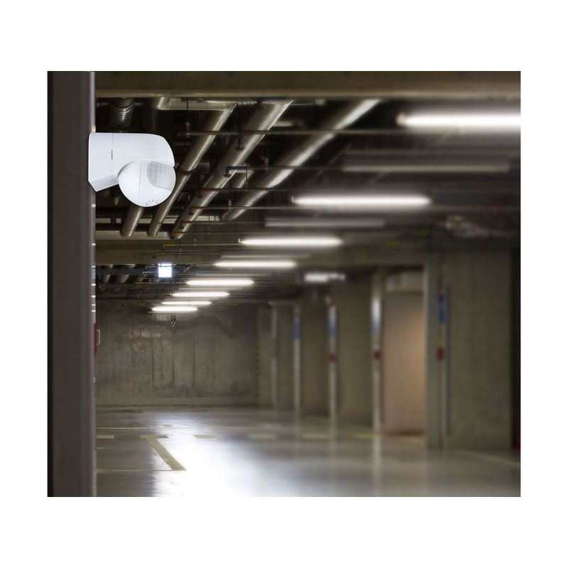 Sensore di Movimento a Infrarossi e Crepuscolare Montaggio a Parete Muro Carcassa Bianca Testa Orientabile 180 Gradi IP44 SKU-5088