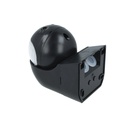 Sensore di Movimento a Infrarossi e Crepuscolare Montaggio a Parete Muro Carcassa Nera Testa Orientabile 180 Gradi IP44 SKU-5089