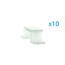 10 PZ Clip Fissaggio Rigido Passo 16X10mm Per Fissare Bobina Striscia Led Impermeabile